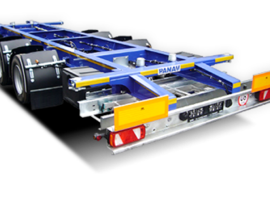 Tandemowe ramy nośne nadwozi wymiennych